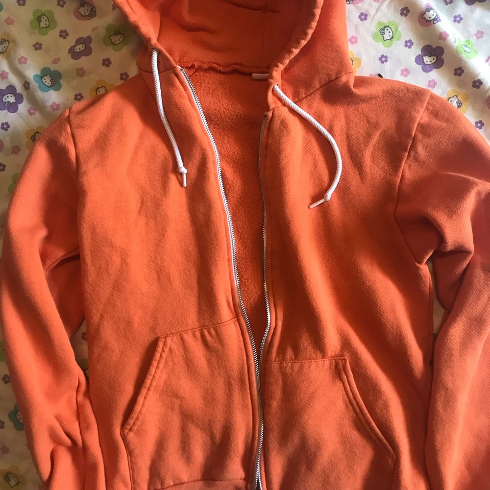 american apparel orange sweater
